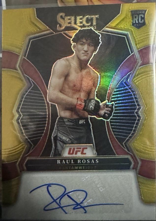 Raul Rosas 2023 Panini Select UFC Rookie Signatures #20 Gold