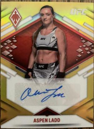 Aspen Ladd 2022 Panini Chronicles UFC Phoenix Autographs #39 Gold