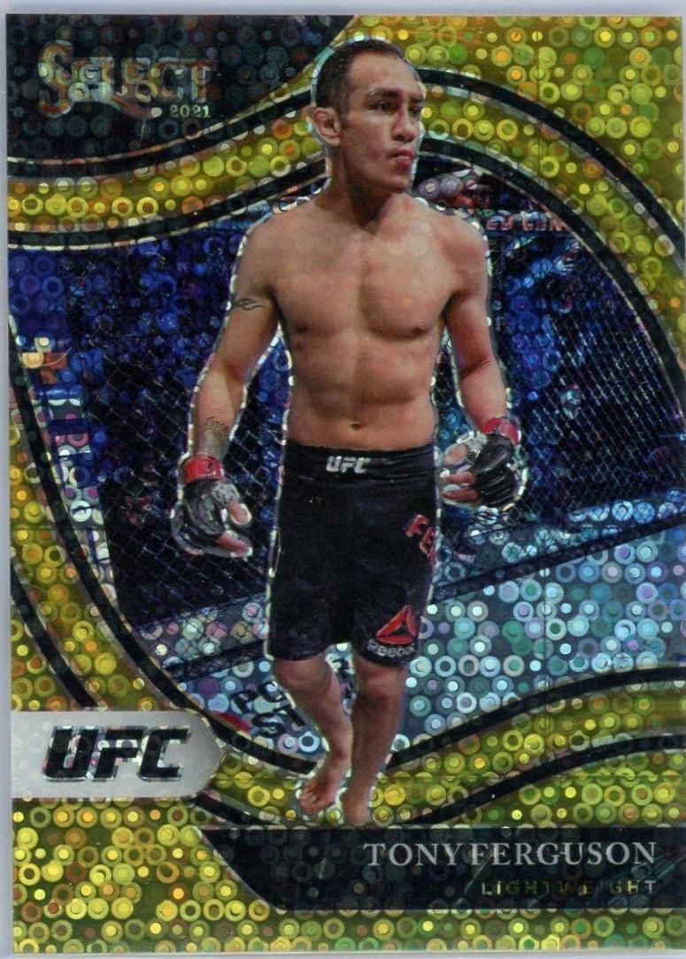 Tony Ferguson 2021 Panini Select UFC Octagonside #297 Gold Disco