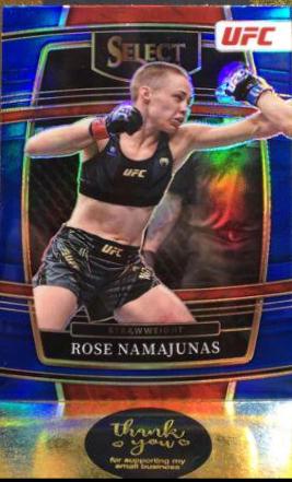 Rose Namajunas 2022 Panini Select UFC Concourse #77 Blue