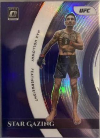 Max Holloway 2022 Panini Donruss Optic UFC Star Gazing #20 Purple