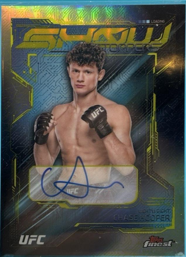 Chase Hooper 2025 Topps Finest UFC Showstopper Autographs #SSA-CH Refractor