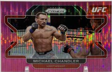Michael Chandler 2022 Panini Prizm UFC Base #8 Pink Pulsar
