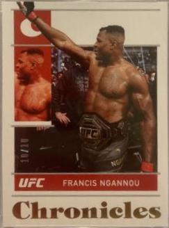 Francis Ngannou 2022 Panini Chronicles UFC Base Chronicles #33 Gold