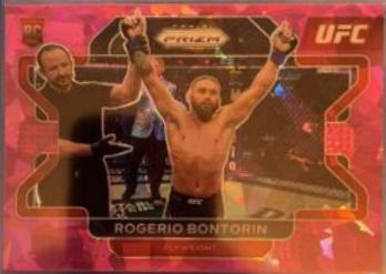 Rogerio Bontorin 2022 Panini Prizm UFC Base #30 Pink Ice