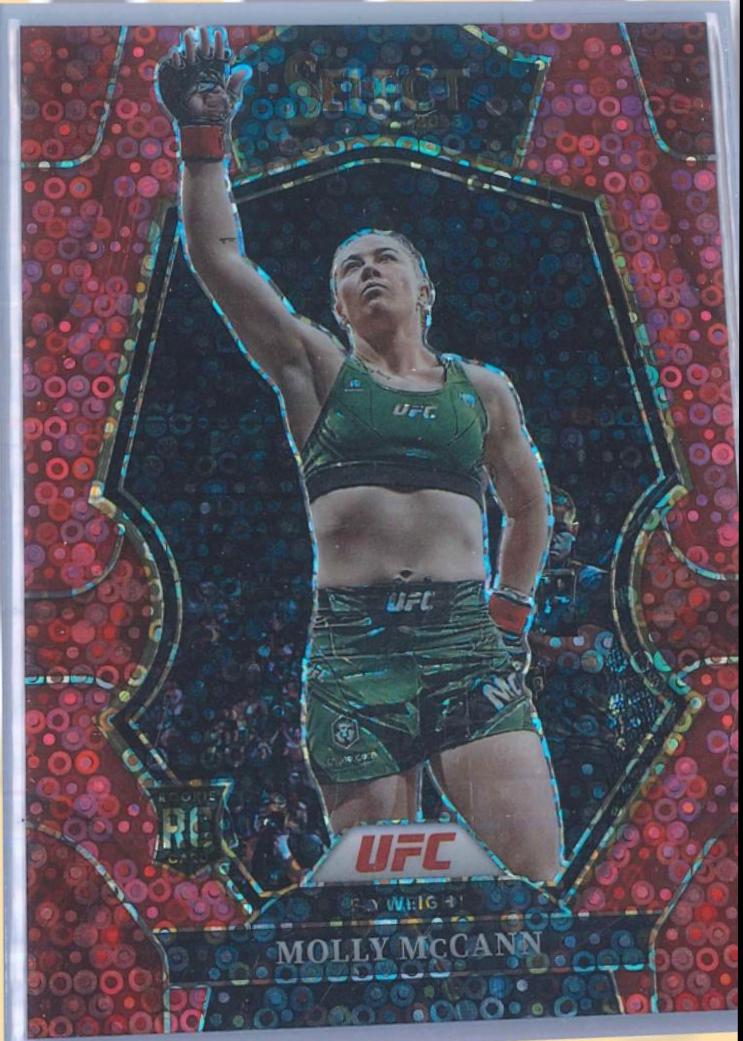 Molly McCann 2023 Panini Select UFC Premier Level #177 Red Disco