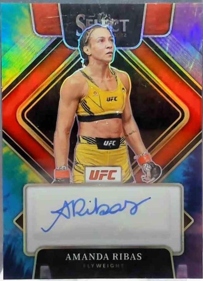 Amanda Ribas 2022 Panini Select UFC Signatures #22 Tie Dye