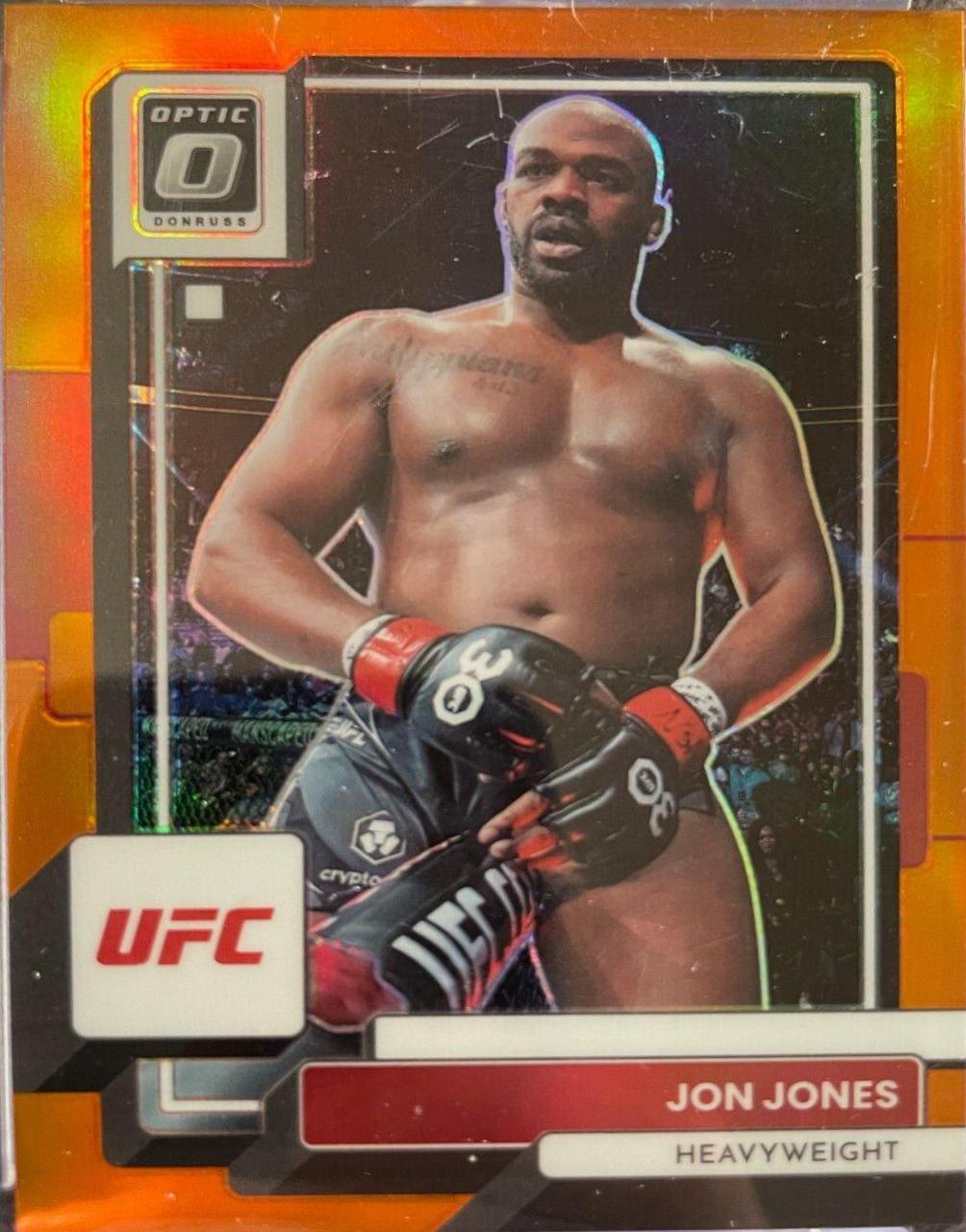 Jon Jones 2023 Panini Donruss Optic UFC Base #85 Orange