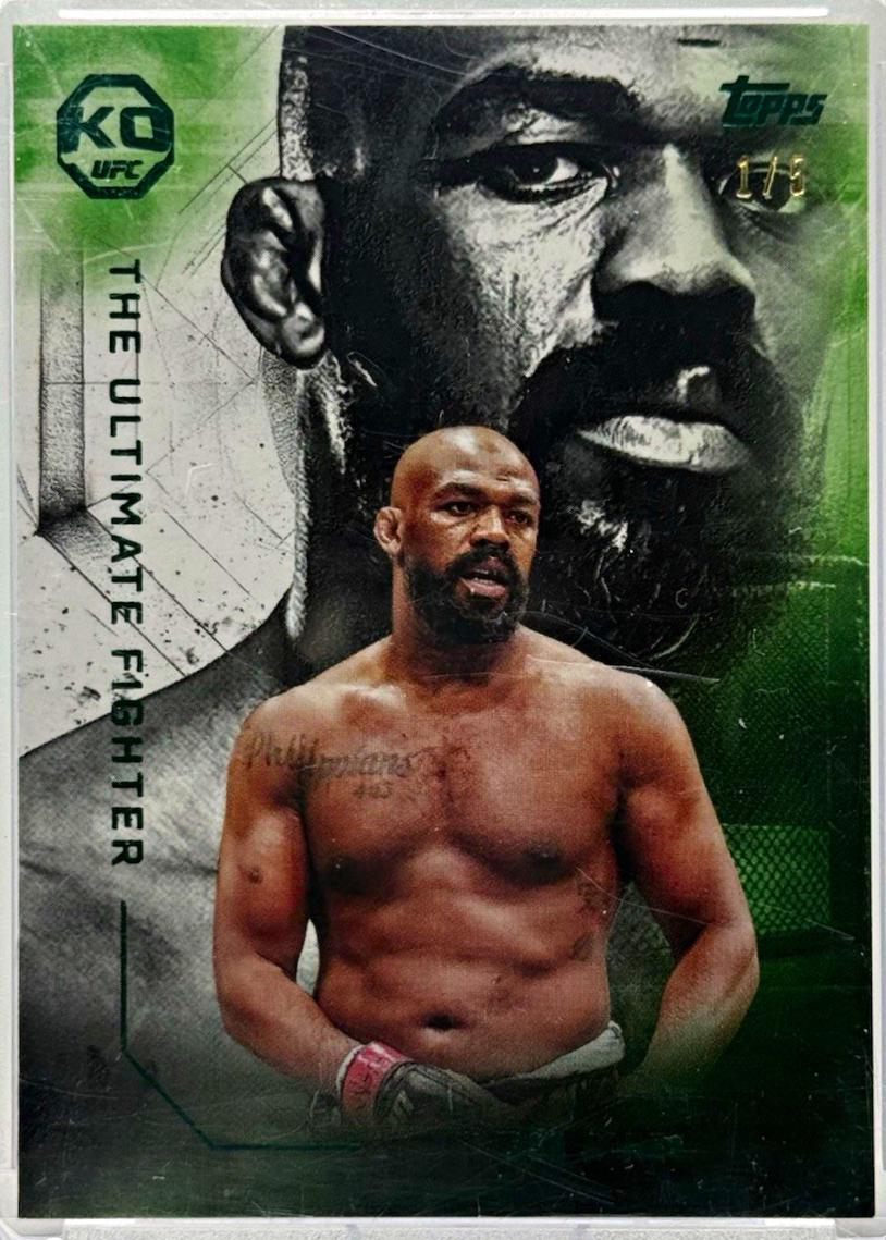 Jon Jones 2025 Topps Knockout UFC The Ultimate Fighter #UF-11 Emerald
