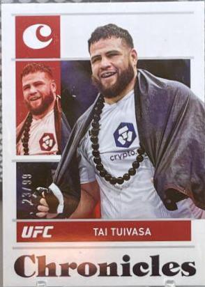 Tai Tuivasa 2022 Panini Chronicles UFC Base Chronicles #12 Green