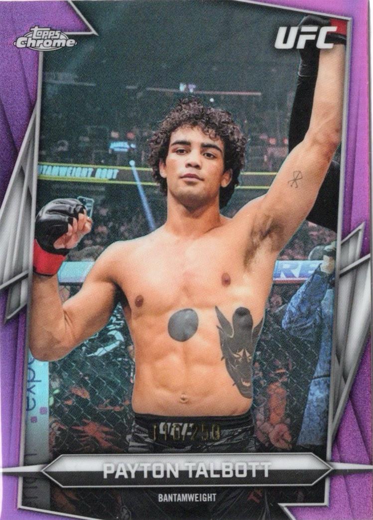 Payton Talbott 2026 Topps Chrome UFC Base #17 Pink Refractor