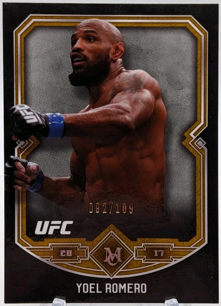 Yoel Romero 2017 Topps Museum Collection UFC Base #32 Copper