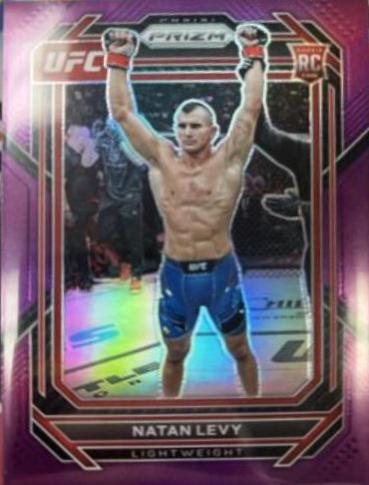 Natan Levy 2023 Panini Prizm UFC Base #176 Purple