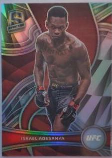 Israel Adesanya 2022 Panini Chronicles UFC Base Spectra #380 Nebula