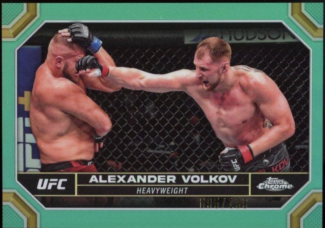 Alexander Volkov 2024 Topps Chrome UFC Base #8 Aqua Refractor