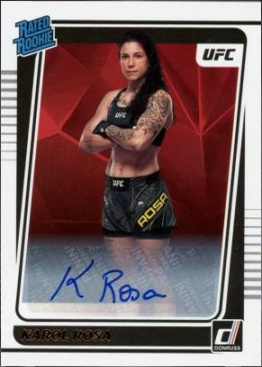 Karol Rosa 2022 Panini Donruss UFC Rated Rookies Signatures #217 Purple