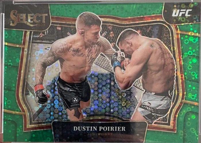 Dustin Poirier 2023 Panini Select UFC Octagonside #272 Green Disco