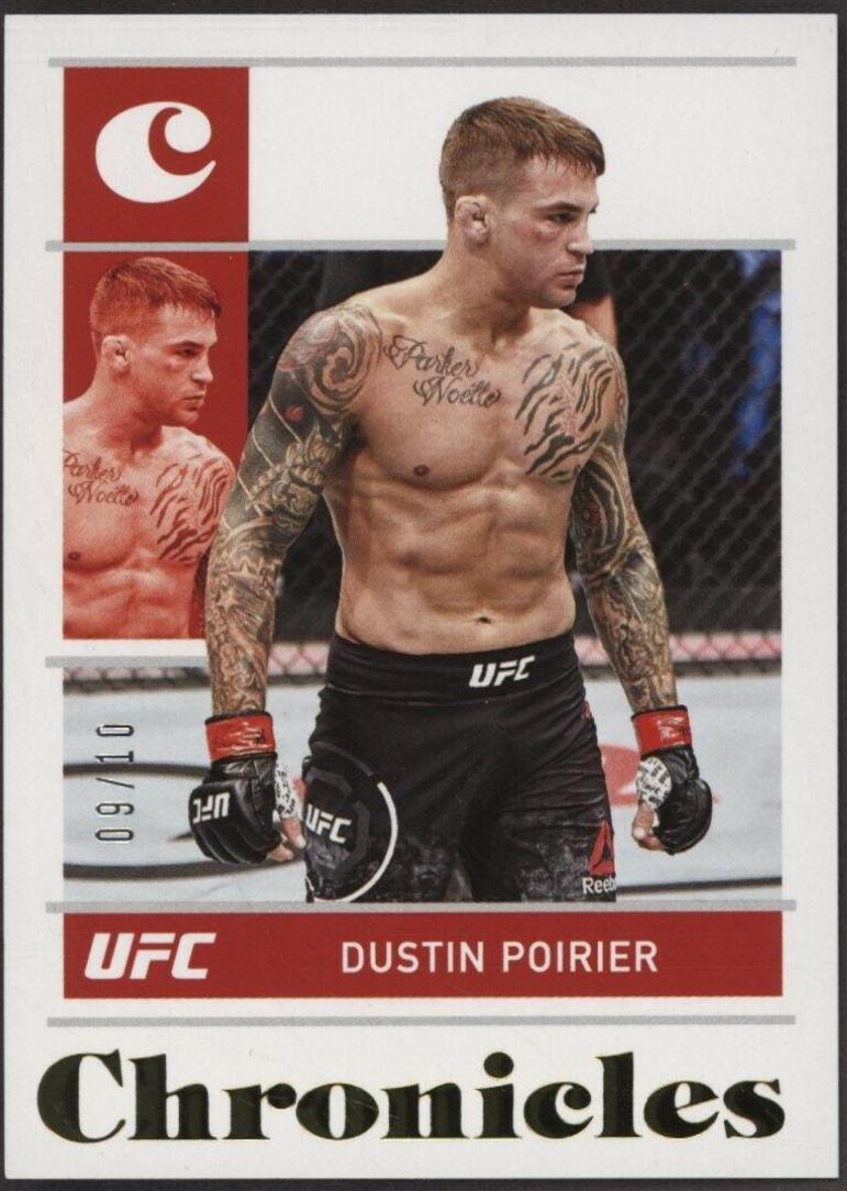 Dustin Poirier 2022 Panini Chronicles UFC Base National Treasures #454 Platinum