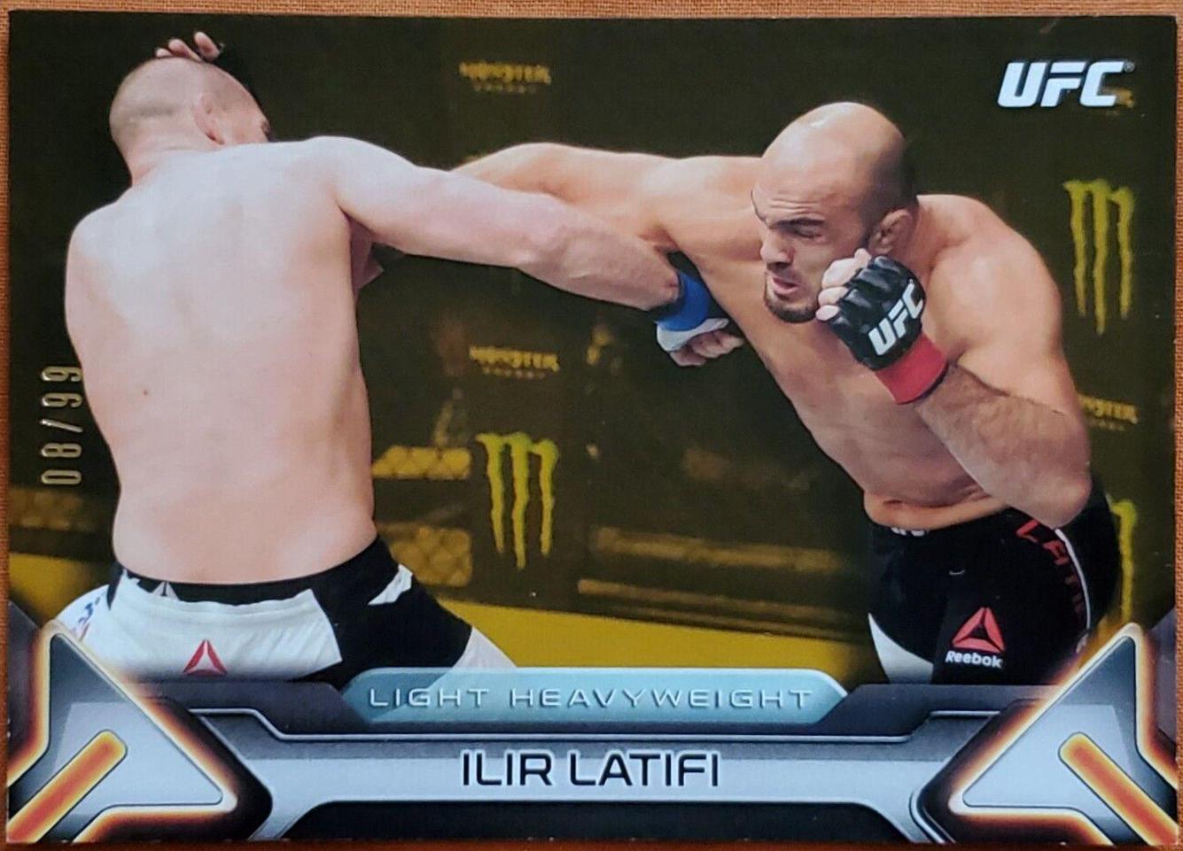 Ilir Latifi 2016 Topps UFC Knockout Base #36 Gold