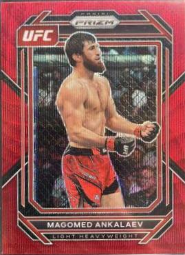 Magomed Ankalaev 2023 Panini Prizm UFC Base #190 Ruby Wave