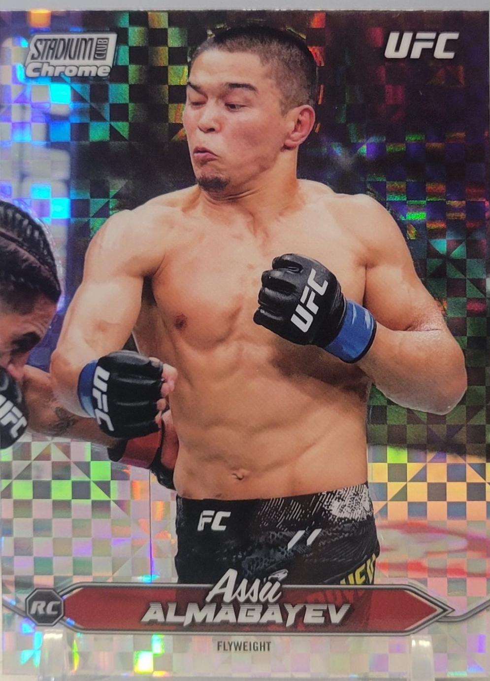Assu Almabayev 2025 Topps Stadium Club UFC Base Chrome #C-116 X-Fractor