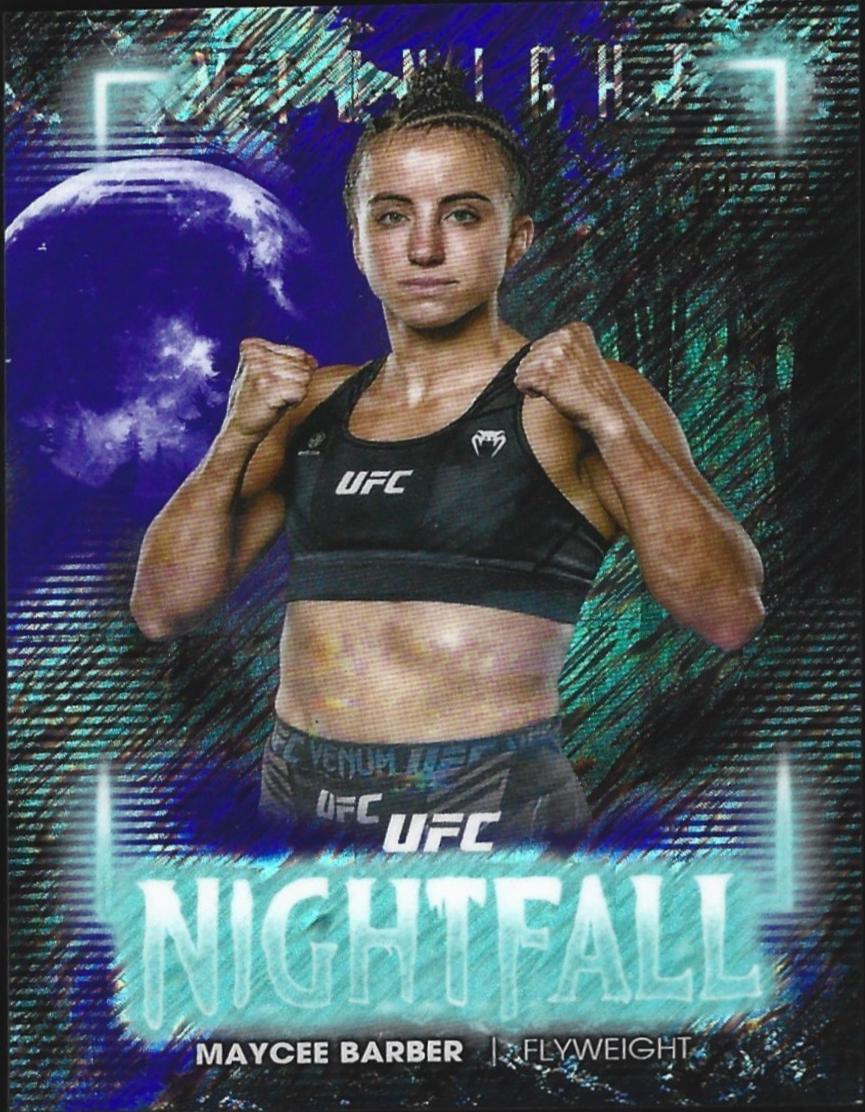 Maycee Barber 2025 Topps Midnight UFC Nightfall #NF-20 Midnight