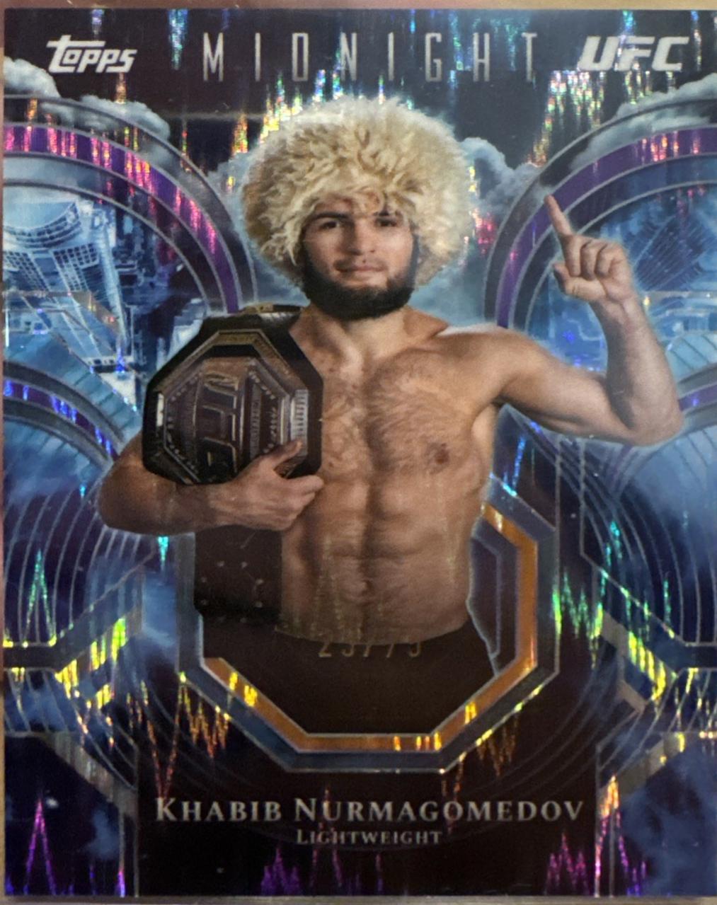 Khabib Nurmagomedov 2026 Topps Midnight UFC Night Watch #PC-16 Dusk