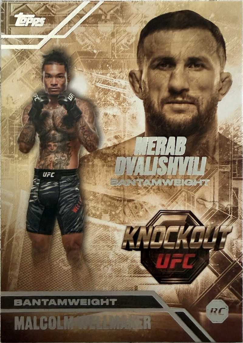 Merab Dvalishvili / Malcolm Wellmaker 2026 Topps Knockout UFC Octagon Successors #OS-7 Red