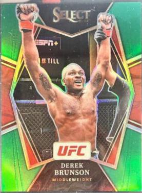 Derek Brunson 2022 Panini Select UFC Premier Level #114 Green