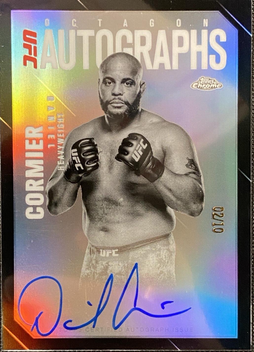 Daniel Cormier 2025 Topps Chrome UFC Octagon Legends Autographs #OLA-DC Black Refractor