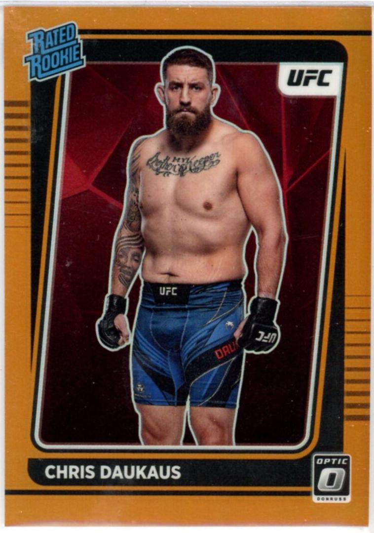 Chris Daukaus 2022 Panini Donruss Optic UFC Base #106 Orange
