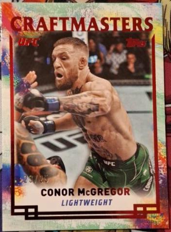Conor McGregor 2024 Topps Knockout UFC Craftmasters #CRM-15 Red