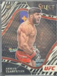 Arman Tsarukyan 2022 Panini Select UFC Octagonside #286 Zebra