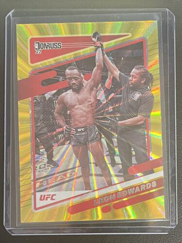 Leon Edwards 2022 Panini Donruss UFC Base #24 Gold