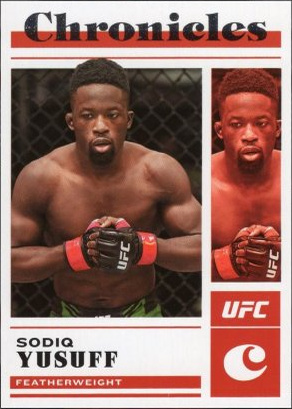 Sodiq Yusuff 2023 Panini Chronicles UFC Base Chronicles #11 Platinum