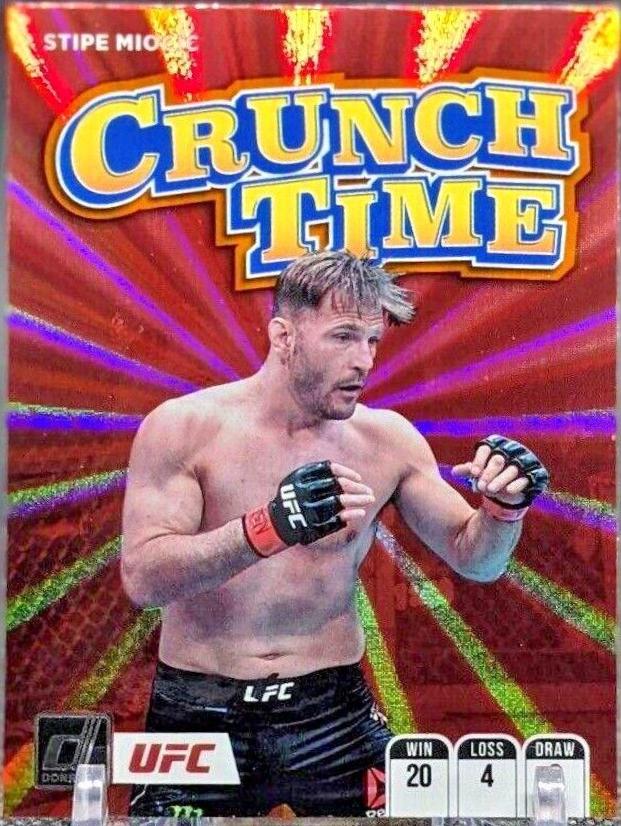 Stipe Miocic 2022 Panini Donruss UFC Crunch Time #17 Orange
