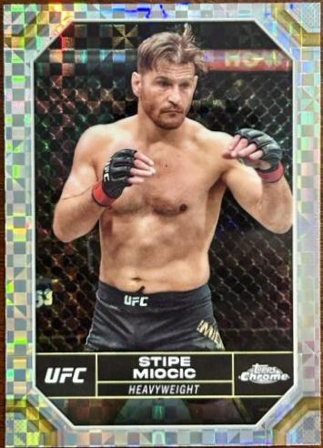 Stipe Miocic 2024 Topps Chrome UFC Base #181 X-Fractor