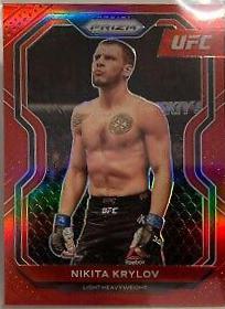Nikita Krylov 2021 Panini Prizm UFC Base #49 Red
