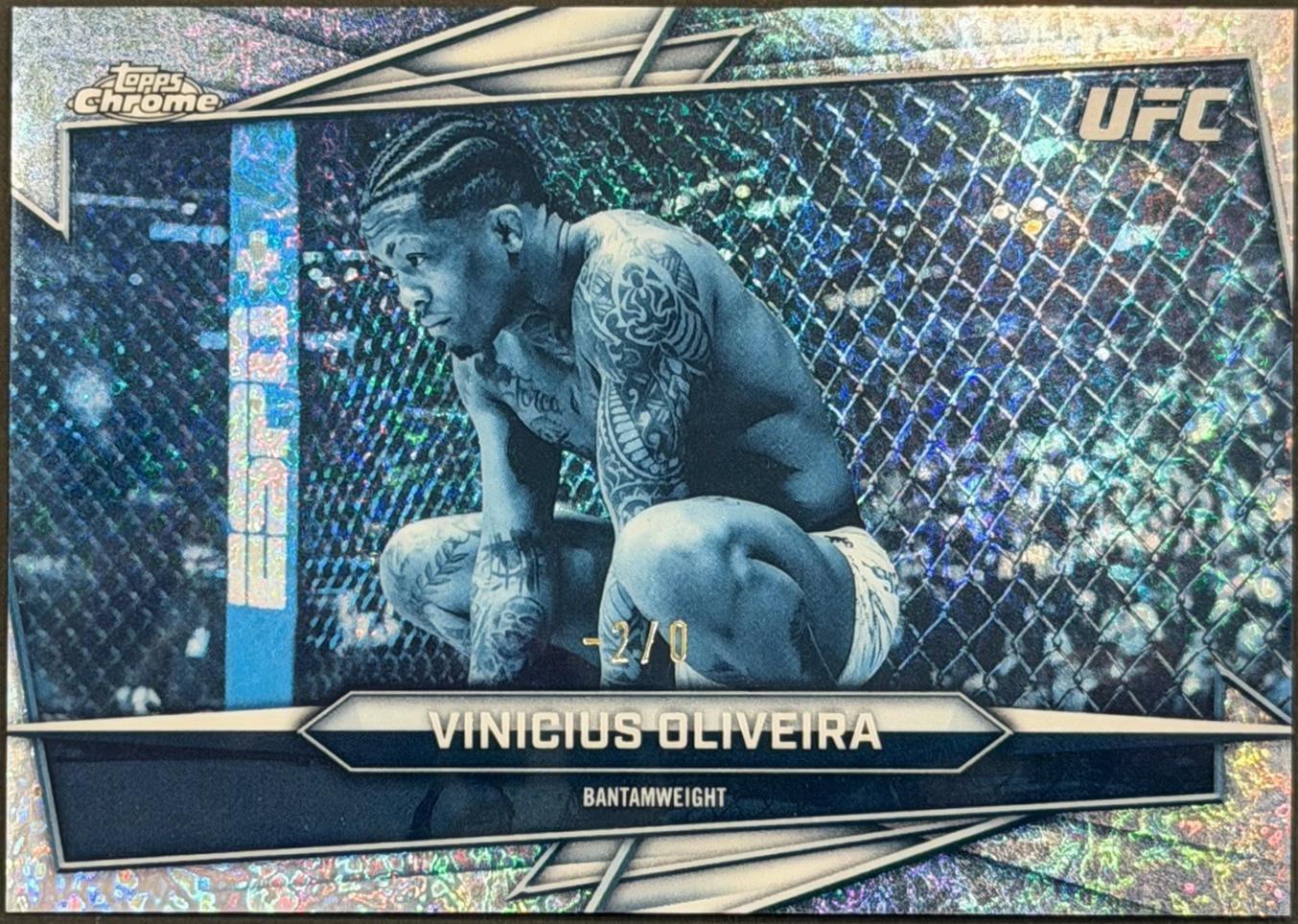 Vinicius Oliveira 2026 Topps Chrome UFC Base #122 Frozenfractor