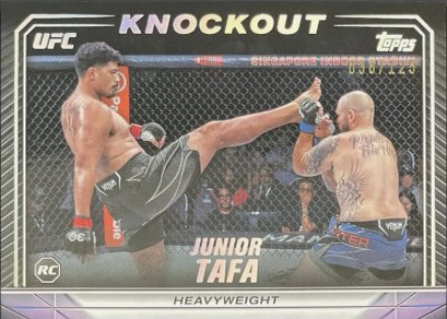 Junior Tafa 2024 Topps Knockout UFC Base #17 Red