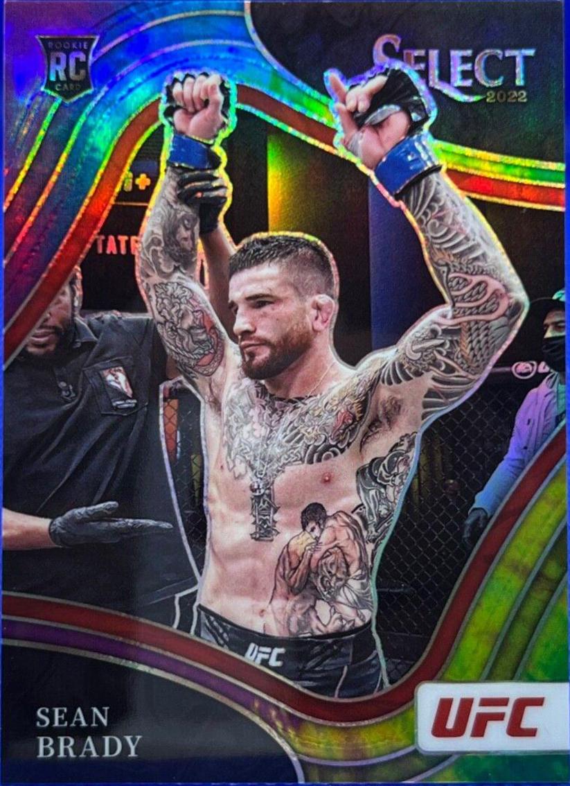 Sean Brady 2022 Panini Select UFC Octagonside #254 Tie Dye