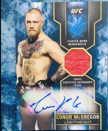 Conor McGregor 2017 Topps UFC Knockout Knockout Autographs #KA-CM Blue
