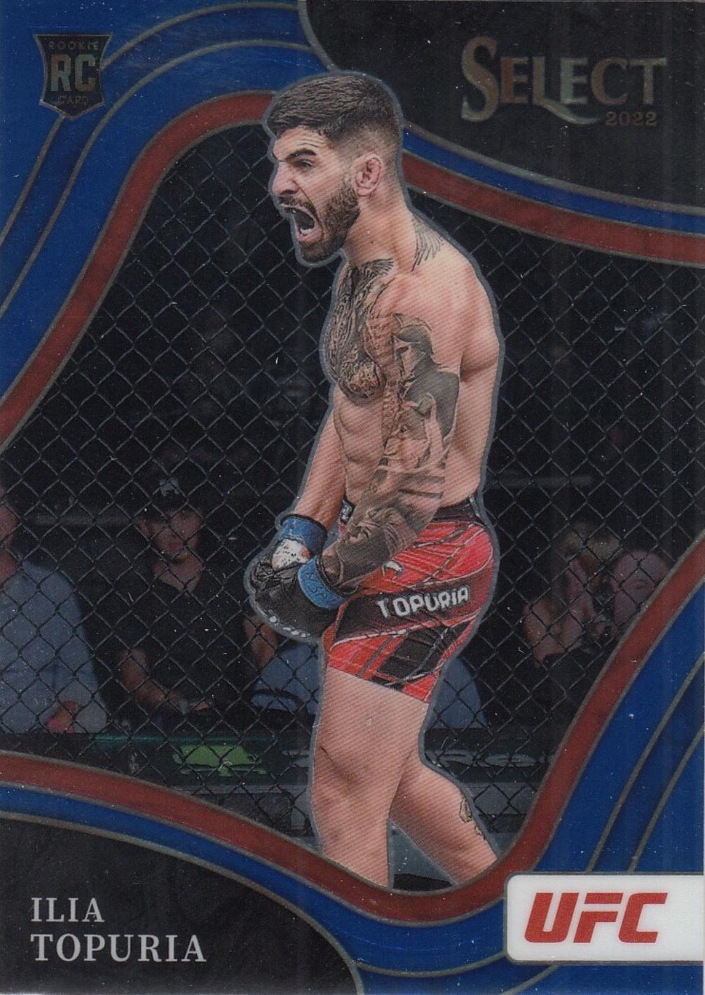 Ilia Topuria 2022 Panini Select UFC Octagonside #262 Blue Prizm