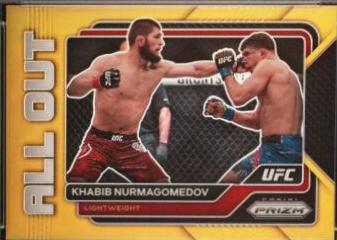 Khabib Nurmagomedov 2023 Panini Prizm UFC All Out #27 Gold