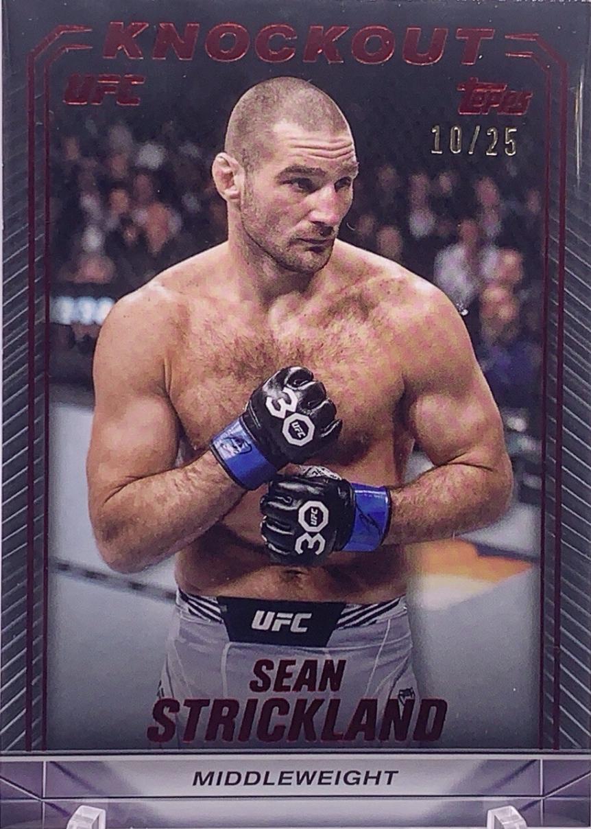 Sean Strickland 2024 Topps Knockout UFC Base #7 Red