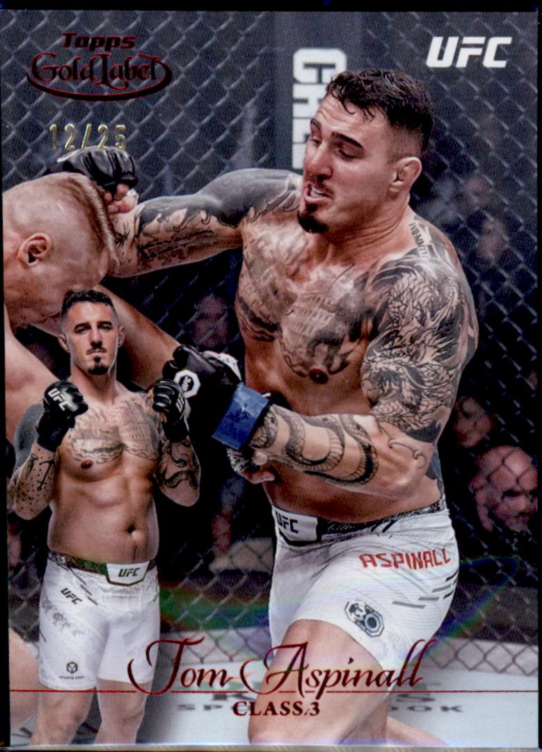 Tom Aspinall 2024 Topps Gold Label UFC Base Class III #92 Red