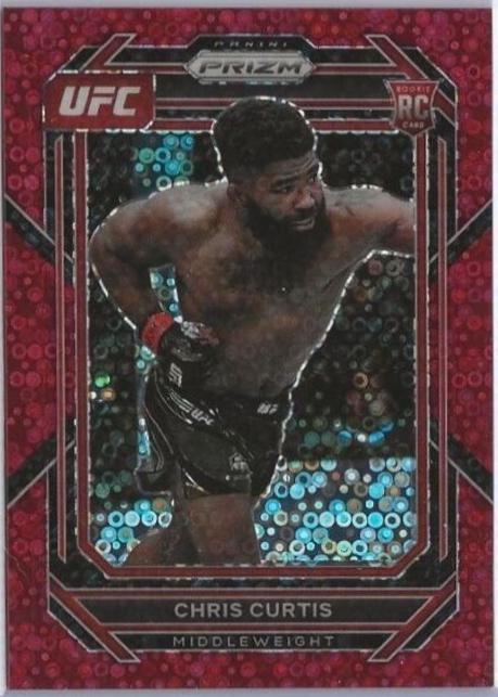 Chris Curtis 2023 Panini Prizm Under Card UFC Base #105 Red
