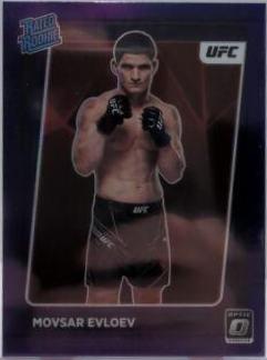 Movsar Evloev 2022 Panini Donruss Optic UFC Base #112 Purple
