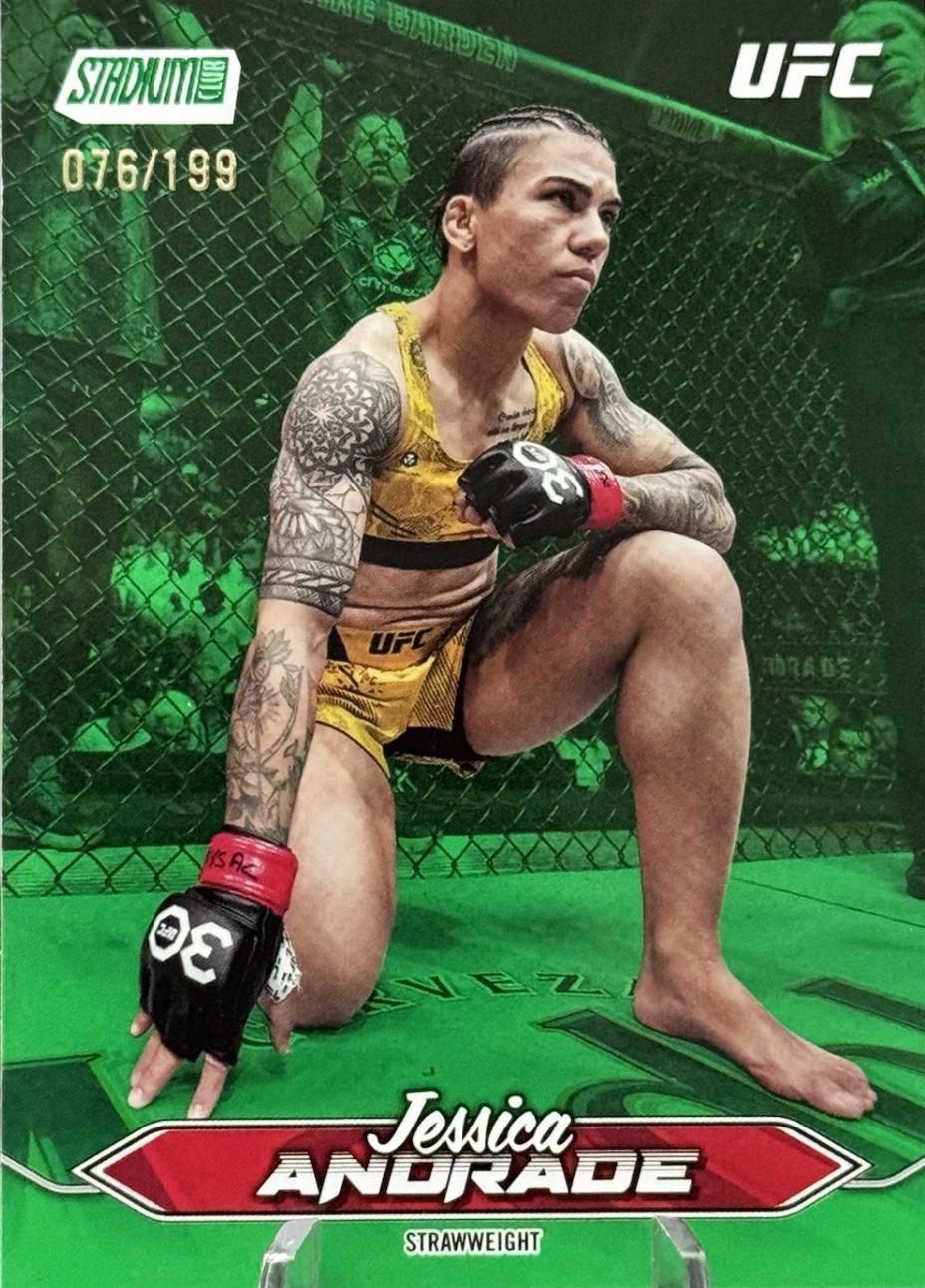 Jessica Andrade 2025 Topps Stadium Club UFC Base #185 Green