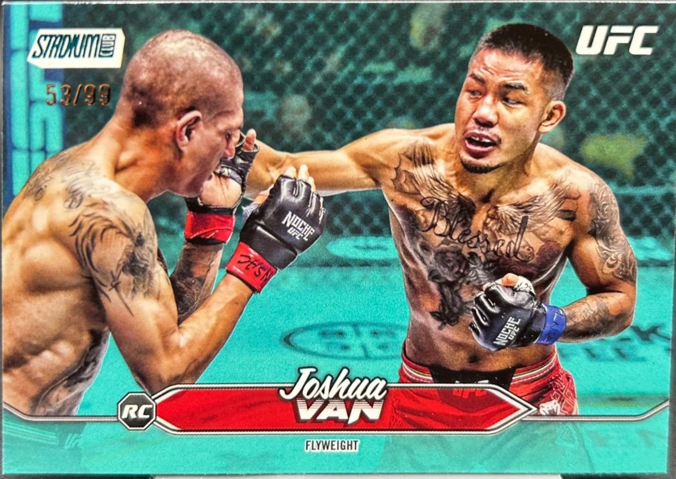 Joshua Van 2025 Topps Stadium Club UFC Base #15 Turquoise